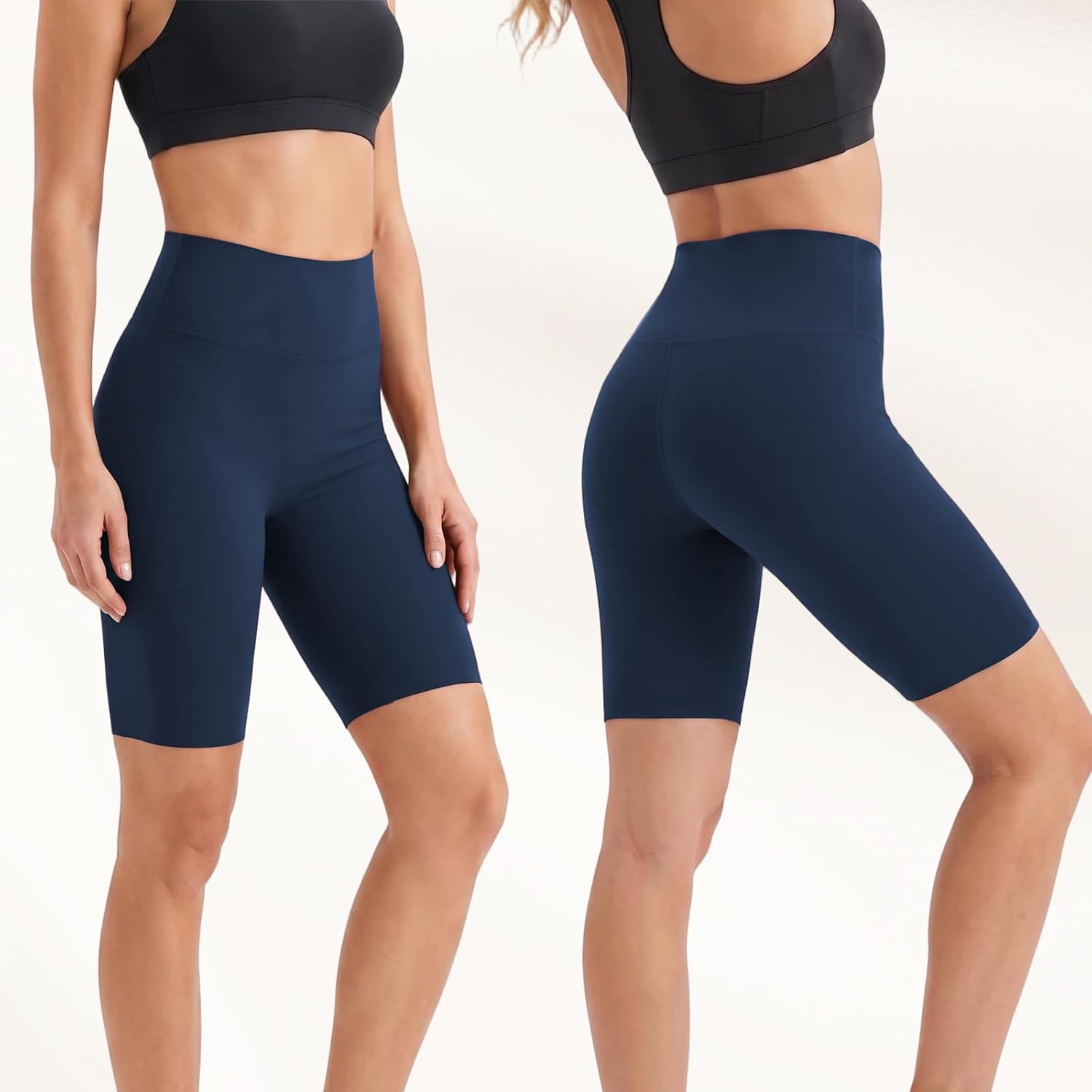 Women's Biker Workout Shorts Compression Shorts High Waisted Tummy Control Athletic Short for Volleyball Yoga Gym
