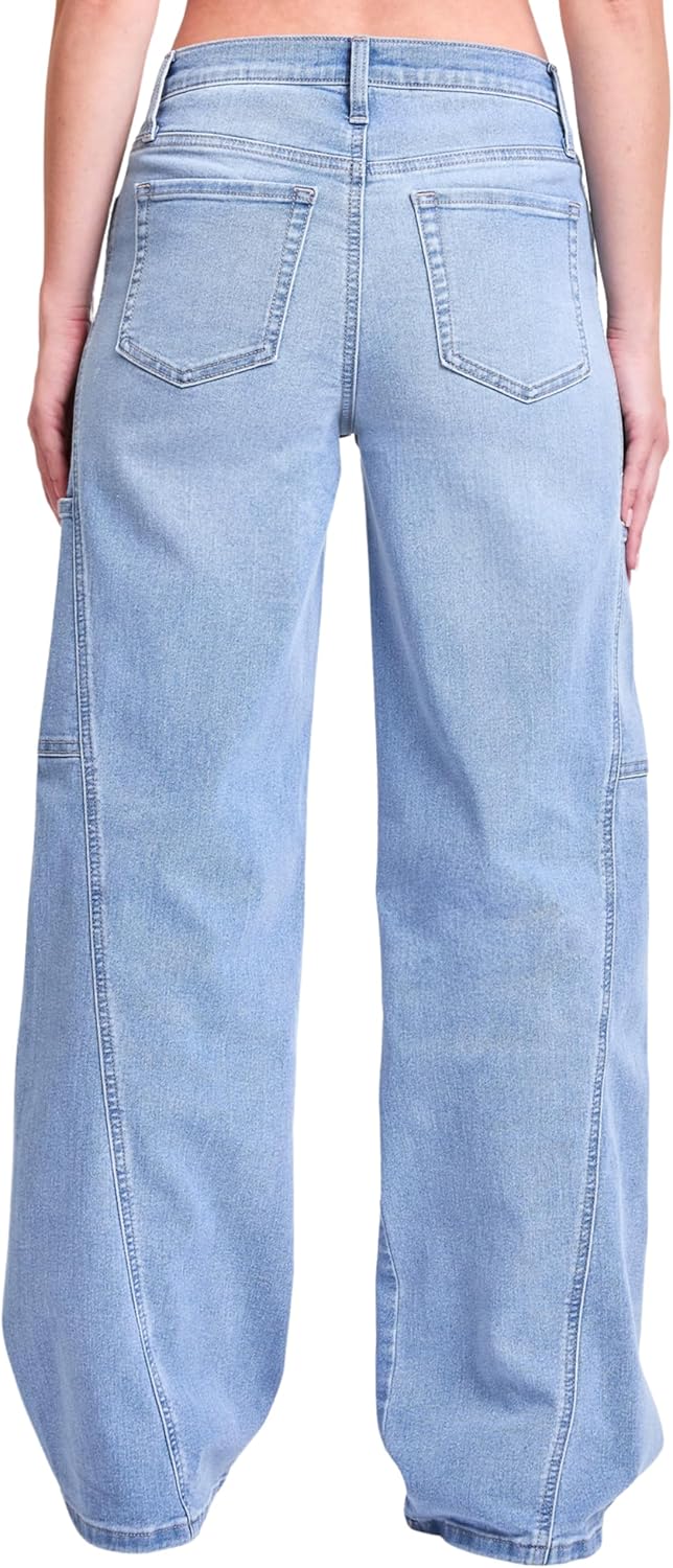Women's Jeans Women's High Rise Wide Leg Cargo Jeans