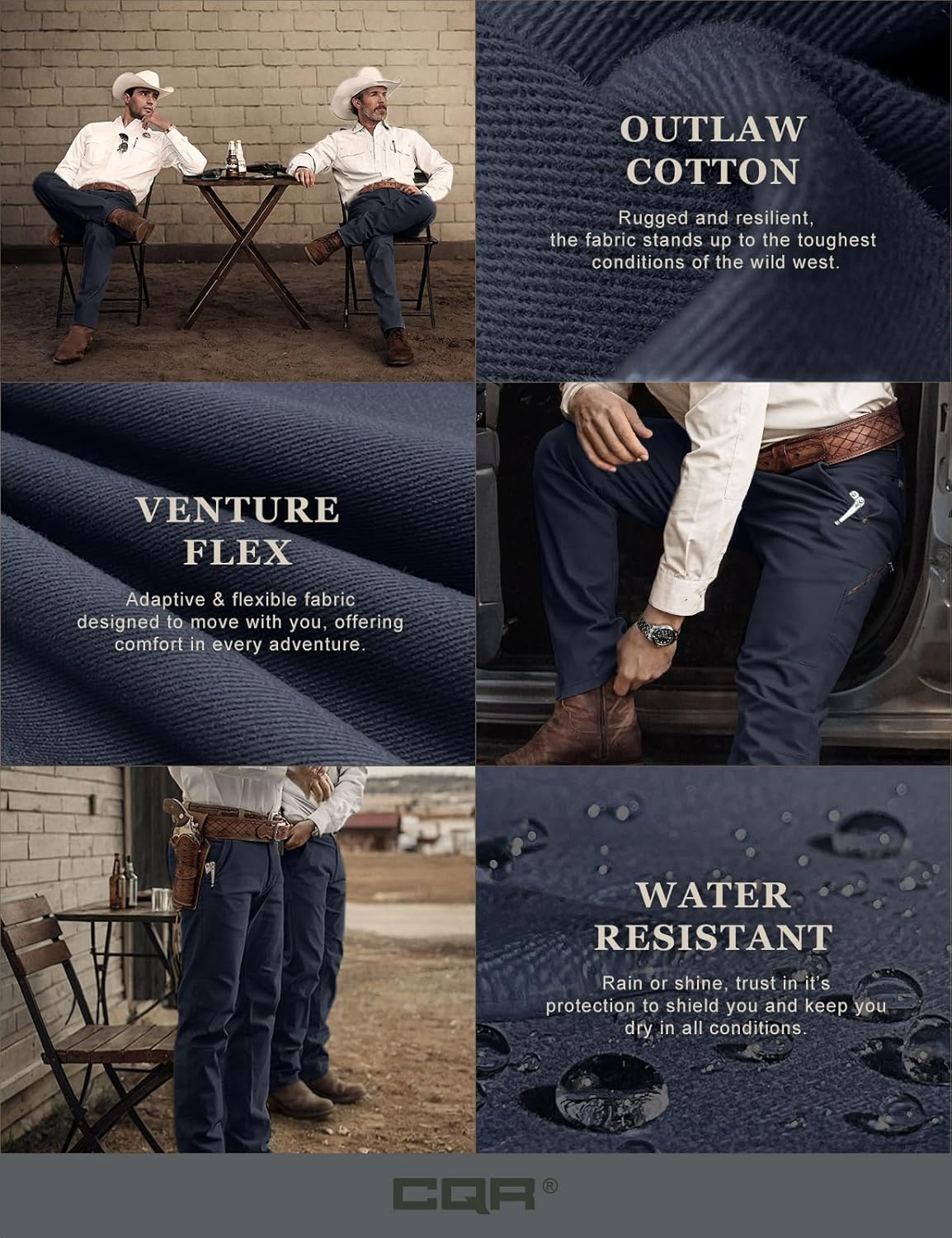 Men's Motion Utility Casual Pants Regular Fit Lightweight Work Pants Water Resistant Outdoor Stretch Pants with Pockets