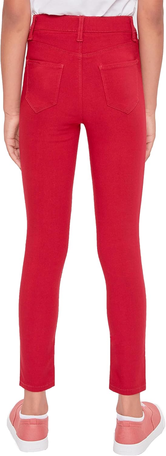 Girls'Jeans Girls'Stretch Skinny School Color Pants