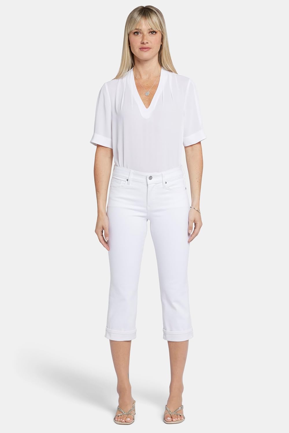 Women's Marilyn Straight Cuff Cropped Slimming Jeans