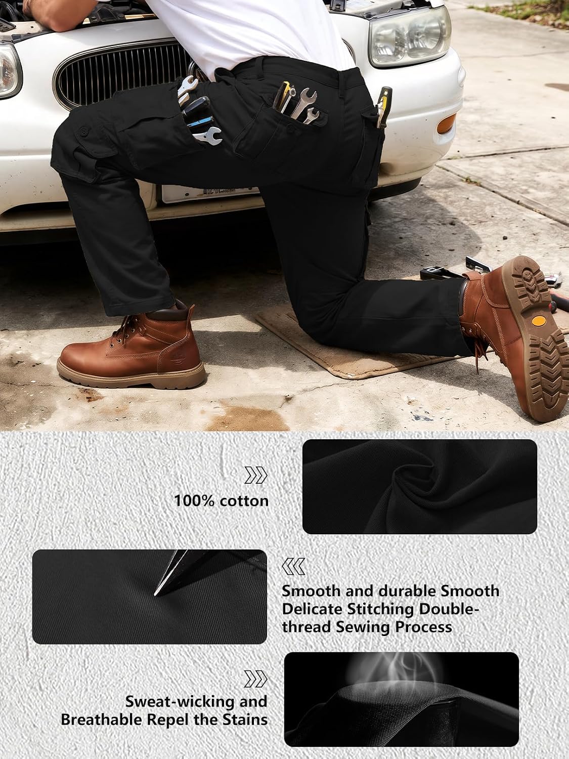 Men's BDU Casual Military Pants Tactical Wild Army Combat ACU Rip Stop Camo Cargo Work Trousers with Pockets