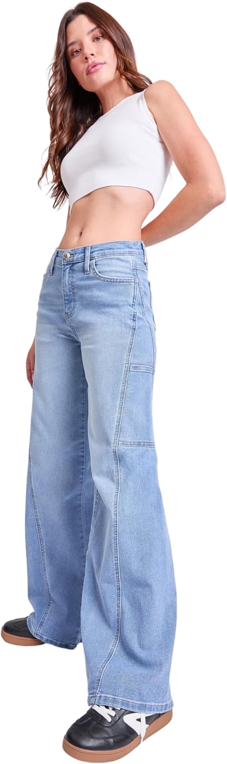 Women's Jeans Women's High Rise Wide Leg Cargo Jeans