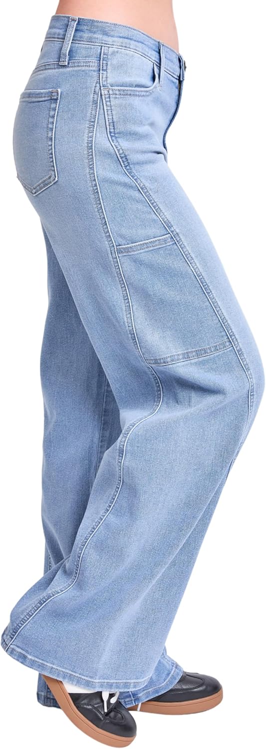 Women's Jeans Women's High Rise Wide Leg Cargo Jeans
