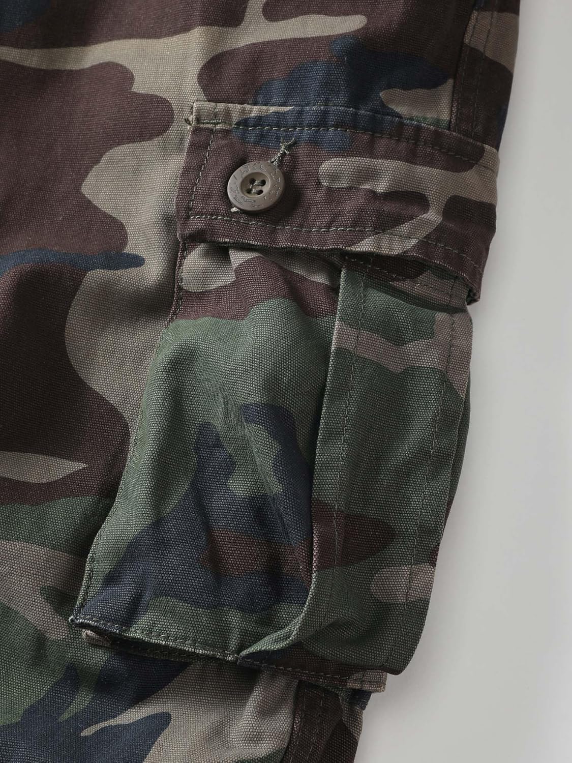 Men's Camo Cotton Casual Military Cargo Work Pants Tactical Combat Pockets Trousers